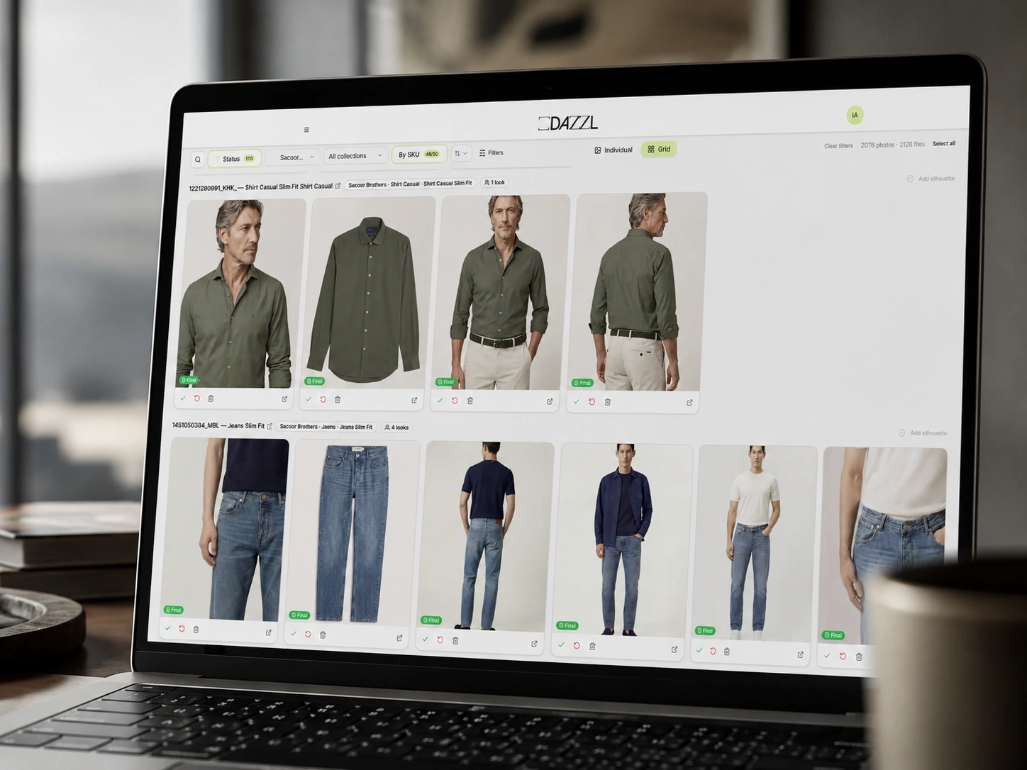 Dazzl human review and quality-control interface